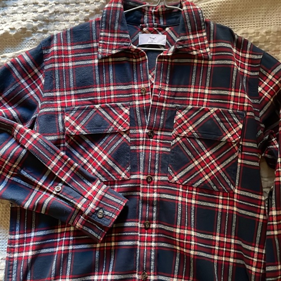 NWT Tna oversized plaid. Taylor red - Picture 4 of 4